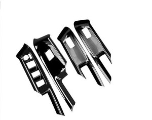 【送料無料】MEKOMEKO トヨタ 新型 アクア 専用 パワーウィンドウ スイッチ カバー ドア ウィンドウ ボタン ドアスイッチパネル インテリアパネル 内装 パーツ アクセサリー ABS樹脂製 4PCS 新型