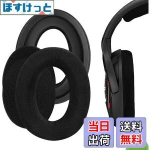 �y���������zGeekria �C���[�p�b�h Comfort �݊��� �p�b�h �[���n�C�U�[ Sennheiser GAME ONE, PC360, PC363D, PC373D �w�b�h�z���ɑΉ� �p�b�h �C���[/�C���[�J�b�v �x���A (�u���b�N)