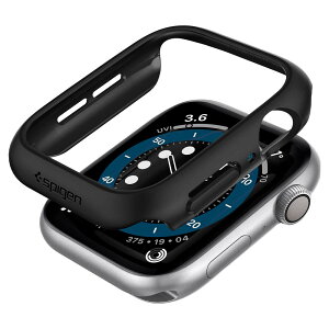 yzSpigen Apple Watch P[X 44mm y Apple Watch SE2 / SE / 6 / 5 / 4 Ή z  Ռ z ȒPȎt ^ Vv X y یJo[ AbvEHb`P[X VEtBbg 0