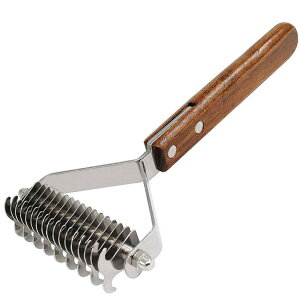 【送料無料】AIDIYA 犬 毛玉取り 猫 コーム ペットコーム 毛玉&ムダ毛取りコーム ステンレス ペット用品 抜け毛 厚い髪結び除去 犬用 猫用 長毛短毛兼用 (両面)