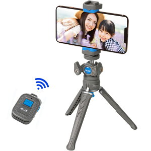 【送料無料】スリック SLIK スマホ三脚 レプトスポケット R グレー Bluetoothリモコン付属 カンタン取付スマホホルダー iPhone/Android対応 LPTSPKTRGY