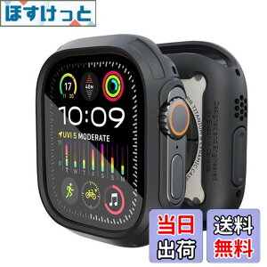 �y���������zElkson Apple Watch Ultra 2/1 �o���p�[�P�[�X & �X�N���[���v���e�N�^�[�L�b�g 49mm Quattro Max�V���[�Y ��� �~���^���[�O���[�h ��v �_�� �ϏՌ� �ی�J�o�[ �����K���X�t�� iWatch�p �u��