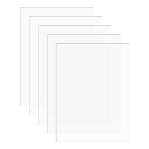 【送料無料】DARENYI 5枚入り 透明アクリル板 A5サイズ 厚さ2mm x 長さ210mm x 幅148mm 高透明アクリルボード クリア板 保護フィルム付き