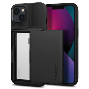 yzSpigen iPhone 13 P[X J[h [P[X 2d\ ϏՌ ČRMILKi擾 h~ IC J[h |Pbg pXP[X XEA[}[ CS ACS03536 (ubN)