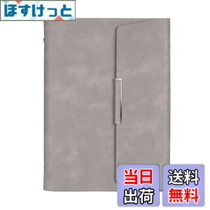 �y���������zKALOLINNA �V�X�e���蒠 A5�T�C�Y �~�j6���蒠 PU���U�[ �v �f�� �O�܂� ���^ �����O �m�[�g �y���z���_�[ �t �r�W�l�X�m�[�g (�O���[)