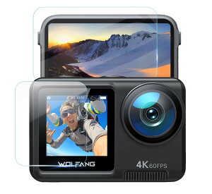 【送料無料】【2枚セット】WOLFANG GA420 フィルム 強化ガラス フィルム 1枚 前液晶保護フィルム + 1枚 後フィルム 硬度9H 高透過率 指紋防止 撥水撥油 自動吸着 気泡ゼロ 極薄 衝撃吸収 飛散防止