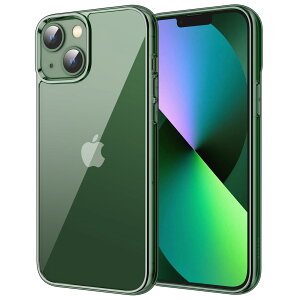 【送料無料】JETech iPhone13 mini 保護ケース(5.4インチ専用) 黄ばみなし 衝撃吸収 バンパーカバー 傷つけ防止 クリアバック (アルパイングリーン)