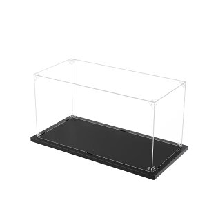 【送料無料】KUKERフィギュアケース 横長タイプ アクリルケース UVカット コレクションケース ディスプレイケース 組み立て簡単 頑丈 汚れ防止 手袋 クリーニングクロス付き(30×15×15cm)