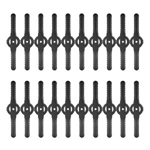 【送料無料】GOSHOPPING 草刈りブレード グラストリマー用 替え刃 替ブレード 芝刈り機用替刃 頑丈耐久 ガーデン 園芸用 農業 庭 山林用 交換用ブレード 交換用アクセサリープラスチック 20本