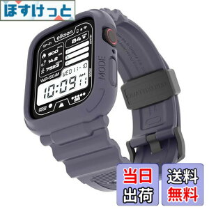 �y���������zelkson �A�b�v���E�H�b�` �o���h Apple Watch 45mm 44mm �o���p�[�P�[�X�t�� ���ȃ����Y�o���h Apple Watch SE iWatch Series 9 8 7 6 5 4�p, Quattro Pro Series �X�|�[�c�~���^���[�ی�P�[�X �v���e