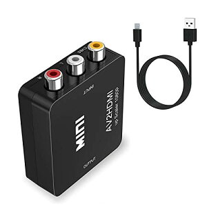 yzCANEOV AV to HDMI RCA to HDMI ϊRo[^[ R|Wbg A_v^[ RCA HDMIo ] 1080p/720pΉϊ ԍڃj^[Ή USBd