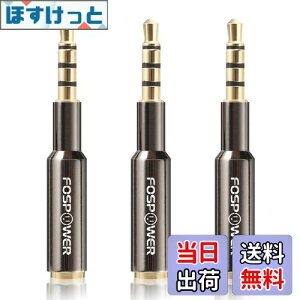 �y���������zFosPower �X�e���I �I�[�f�B�I �w�b�h�z�� �ڑ��~�j�v���O/�����ϊ��A�_�v�^�[ �W��3.5mm (�I�X-���X)�y���X�����݌v | 4��TRRS | 24K �����b�L�[�q�z (3�p�b�N)