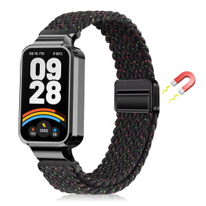 �y���������z[LanQii] �o���h �p�� Xiaomi Smart Band 9 Active/�p�� Xiaomi Redmi Smart Band 3 �Ή� �o���h �����x���g �i�C���� �o���h �҂ݍ��� ���C�z�����t�� �X�|�[�c�p �e�͐� �������i�K���� �_�� �h