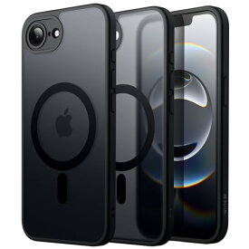 【送料無料】JETech iPhone 17e (2026) / iPhone 16e用 マグネットケース MagSafeに対応 半透明のマット背面 薄型 ミニマリスト 耐衝撃 フォンカバー 6.1インチディスプレイ
