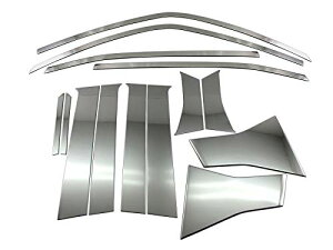 【送料無料】BRIGHTZ ekワゴン B33W B36W 超鏡面ステンレスメッキピラーアッパーウィンドウセット 14PC 【 WIN−SET−032 】 B33 B36 eK ワゴン