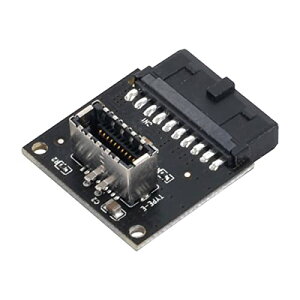 【送料無料】cablecc Cablecc USB 3.1フロントパネルソケットType-E-マザーボード用USB 3.0 20ピンヘッダーオス拡張アダプター