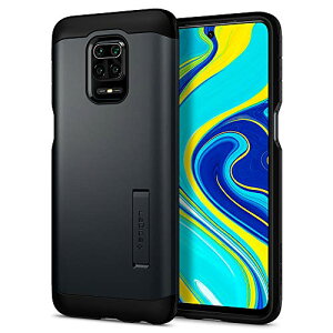 【送料無料】【Spigen】Redmi Note 9S ケース / Note 9 Pro Max / Note 9 Pro 対応 米軍MIL規格取得 耐衝撃 三層構造 スタンド付き スマホスタンド カメラ保護 傷防止 衝撃 吸収 シュピゲン タフ・アーマーAC
