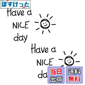 �y���������zMaydahui �E�H�[���X�e�b�J�[ have a nice day �p�� ���� ���z �Ί� �X�}�C�� �Ǐ���X�e�b�J�[(28x16cm 2���Z�b�g ��)�����X�e�b�J�[ �E�H�[���V�[�� �E�H�[���y�[�p�[ �E�H�[���f�R �J