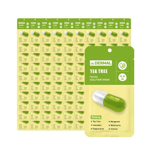 yzDR.DERMAL FACIAL SOLUTION MASK 100 FF05 TEATREE