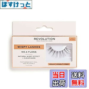 �y���������zMakeup Revolution (���C�N�A�b�v ���{�����[�V����) Wispy Lashes No.5 Floss �i�`������ ���܂�