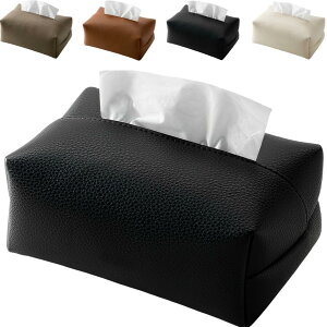 【送料無料】fogman ティッシュケース ティッシュボックス カバー シンプル デザイン おしゃれ 色:ブラック、サイズ:ワンサイズ