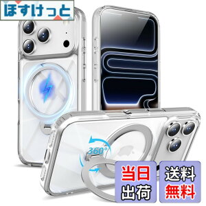 �y���������zMagSafe�Ή� �P�[�X�y ���C�����X�[�d�A�c�����Ή��A�B�����[���X�^���h�A�}�O�l�b�g���ځA�ϏՌ��A�S�ʕی�z �F�F�N���A�����A�T�C�Y�FiPhone 17Pro �p