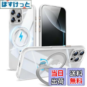 �y���������zMagSafe�Ή� �P�[�X�y ���C�����X�[�d�A�c�����Ή��A�B�����[���X�^���h�A�}�O�l�b�g���ځA�ϏՌ��A�S�ʕی�z �F�F�z���C�g�A�T�C�Y�FiPhone 16Pro �p