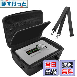 �y���������zMusiin �I�[�f�B�I�C���^�[�t�F�[�X�P�[�X ���j�o�[�T���I�[�f�B�I Apollo x4 Gen 2 Essentials�Ή� �X�g���b�v�t�� UA Apollo x4 Heritage Edition ����ی� �F�F�u���b�N�A�T�C�Y�FCompact