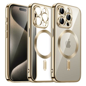 yzJETech iPhone 15 Pro 6.1C`p \tgNAP[X JYSی MagSafeCX[dΉ ϏՌ dCbLTPUJo[ (S[h)