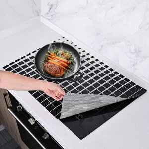 【送料無料】KR KITCHENRAKU ihマット ihクッキングヒーターマット 滑り止め ストーブ傷防止保護 焼け焦げ防止 電磁調理器用 シリコンマット 断熱パッド 水洗い可 汚れ防止 (61*53cm, タイプ1)