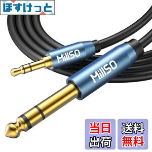 yzMillSO 6.35mm 3.5mm ϊP[u IX-IX I[fBIϊP[u 3.5mm~jvO to 6.35mmWvO 24bL XeIP[u 2.4m u[