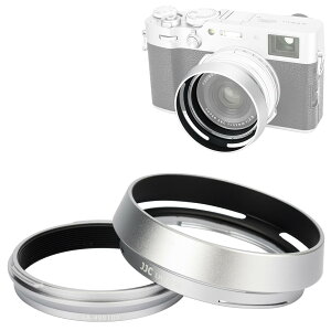 【送料無料】JJC メタル レンズフード ねじ込む式 Fuji X100VI X100V X100F X100T X100S X100 X70 に対応 LH-X100 フード & AR-X100 アダプタ 互換