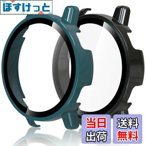 �y���������zHianjoo 2������ Garmin Vivoactive 5 �Ή� �P�[�X �ی�J�o�[+�t�B���� ��̌^ �K�[�~�� Vivoactive 5 �Ή� �J�o�[ �ی�t�B���� PC�f�ނ̃t���[�� �S�ʕی� �Ռ��z�� �����x�^�b�` [�u���b