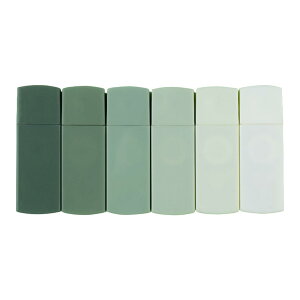 【送料無料】LUYING 修正テープ 5mm ミニサイズ 高密着テープ 緑のグラデーション 6個パック 高級ファッションセンス