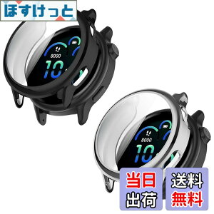 �y���������z�y2���Z�b�zFor Garmin Vivoactive 6 �P�[�X �K���X�t�B����+PC�t���[�� ��̌^ �ی�t�B���� Greerass �S�ʕی� �����ߗ� �S�ʕی� �ϏՌ� �w��h�~ �������� �h���h�o �����ȒP �t�C����