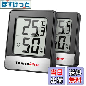 �y���������zThermoPro�T�[���v�� ���x�v �����x�v ���x���x�v ���� �����v �f�W�^�� ���� �R���p�N�g ��}�[�N �Ǌ|�� ���X�^���h �}�O�l�b�g TP49 �u���b�N 2�p�b�N