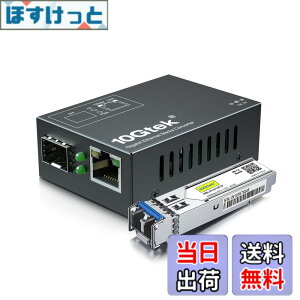 �y���������z10Gtek �M�K�r�b�g �����f�B�A�R���o�[�^�[ �������T�C�Y, �V���O�����[�h �f���A��LC�t�@�C�o�[ 1.25Gb/s 1000Base-LX SFP �t�� �Z�b�g�i1310nm 20km�j