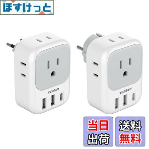 �y���������zTESSAN �ϊ��v���O C�^�C�v SE�^�C�v �C�O���s�p 4��AC������ 3USB�|�[�g�t�� �؍�/�C�^���A/�X�y�C��/�h�C�c ���[���b�p�Ȃǂ̍��ɑΉ�