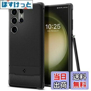 yzSpigen Galaxy S23 Ultra P[X ϏՌ [ SC-52D | SCG20 ] TPU \tgP[X ČRMILKi擾 ϏՌ h~ Jی Qi[d CX[d MbhEA[}[ ACS05613 (}bgEubN)