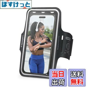 �y���������zSpigen �����j���O �A�[���o���h �X�}�z �ő�6.9�C���`�Ή� ���y�� �h�� iPhone 15 14 13 12 11 Pro Max, Samsung S24 S23 Ultra �Ή� �A�[���o���h AMP07187 (�u���b�N)