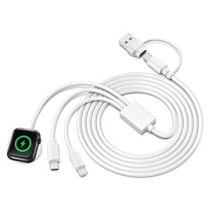 【送料無料】aninako アップルウォッチ 充電器 3in1 充電ケーブル watch 充電器 USB A/USB C 磁気充電器 急速充電器 Series9/8/7/6/SE/5/4/3/2/1対応 全てのシリーズ対応 WatchとphoneとType-C 機器 同時充電対応