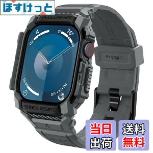 �y���������zApple Watch 11/10 46mm ��̌^ �o���h �P�[�X �ϏՌ� PC TPU ��d�\�� �X�|�[�c�o���h ���� �Ռ� �z�� �ϋv�� ���h�~ ���M�b�h�E�A�[�}�[�E�v�� ACS08605 (�_�[�N�E�O���[)