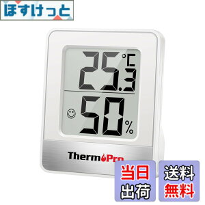 �y���������zThermoPro�T�[���v�� ���x�v ���x�v �����x�v ���� ���� �R���p�N�g ��}�[�N �Ǌ|�� ���X�^���h �}�O�l�b�g TP-49 (�z���C�g*1��)