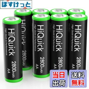 �y���������zHiQuick �P3�d�r �[�d�� �P�O�j�b�P�����f 2800mAh �[�d�r �P3�` 8�{���� ��e�ʂ��イ�ł�rechargeable battery aa