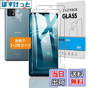�y���������z�y2+2���Z�b�g�z �Ή� AQUOS sense6 / AQUOS sense 6s �K���X�t�B���� +�J�����t�B���� �y���{���Ɏq �d�x9H�z AQUOSsense6 SH-54B SHG05 SH-M19 / AQUOSsense6s SHG07 �p �t�B���� �����K���X �t���ی�t