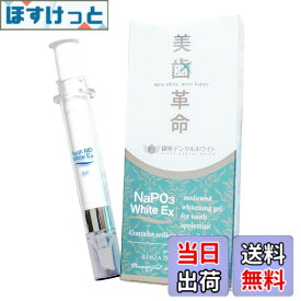 【送料無料】銀座デンタルホワイト ジェル状 美歯革命 メタリンホワイトEX ホワイトニング 薬用 歯磨き粉 白い 歯 口臭予防 医薬部外品 アップルミント