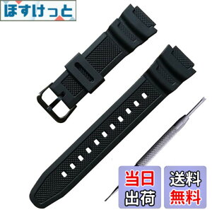 �y���������z���o�[ �E�H�b�` �o���h PU �X�g���b�v �r���v�x���g �R���p�`�u�� For Casio AQ-S810W SGW-300H MRW-200H AE-1000W W-S200H W-735H AEQ-110W �ɓK������ (�u���b�N(������)) �F�F�u���b�N(������)