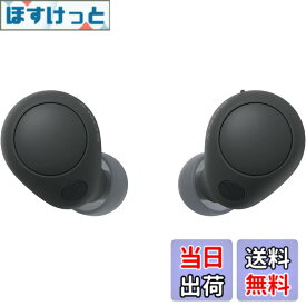 【送料無料】ソニー(SONY) 完全ワイヤレスイヤホン WF-C700N :高性能ノイズキャンセリング搭載/軽量・小型設計/音質アップスケール機能搭載/連続音楽再生時間最長 7.5時間/IPX4防滴性能/急速充電対応/クリアな通話性能/マルチポイント対応 ブラック WF-C700N BZ