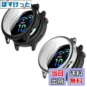 �y���������zGreerass �P�[�X �K���X�t�B����+PC�t���[�� �F�F�u���b�N+�N���A�A�T�C�Y�FGarmin Vivoactive 6 �Ή� �K���X�t�B����+PC�t���[��