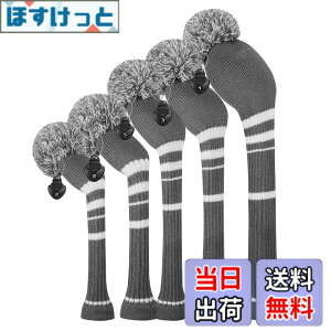 �y���������z�S���t �w�b�h�J�o�[ �Z�b�g�A5�́A�h���C�o�[�E�b�h�i460 cc�j1�t�F�A�E�F�CWood 2�ƃn�C�u���b�h�iUT�j2 ��d�w���҂݃X�^�C�� �F�FSteel Gray White Stripes